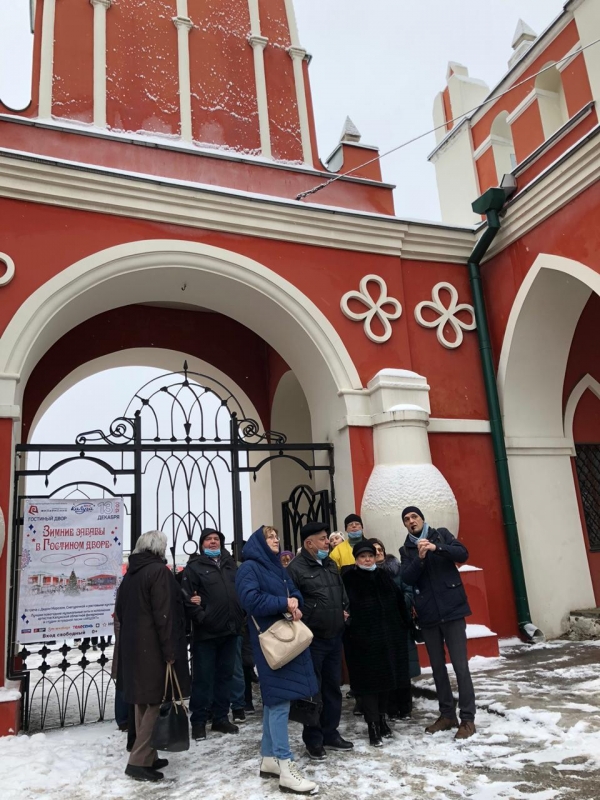 По Новогодней Калуге прошла экскурсия для слабовидящих гостей из Москвы (при поддержке Фонда президентских грантов) Тайны Старой Калуги